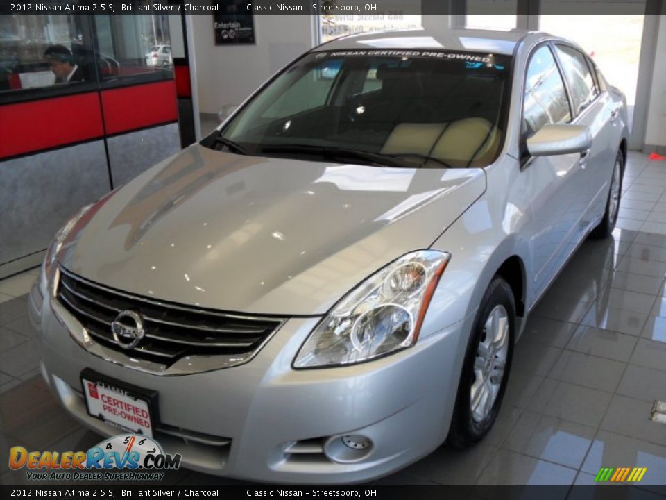 2012 Nissan Altima 2.5 S Brilliant Silver / Charcoal Photo #1