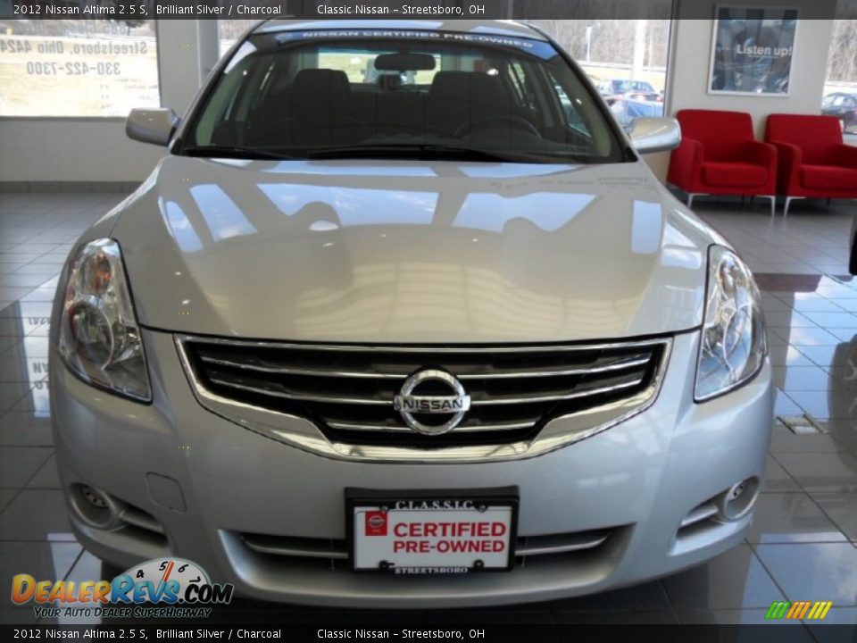 2012 Nissan Altima 2.5 S Brilliant Silver / Charcoal Photo #2