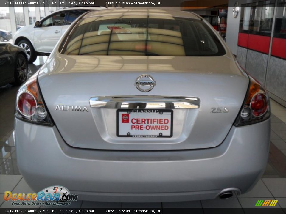 2012 Nissan Altima 2.5 S Brilliant Silver / Charcoal Photo #3