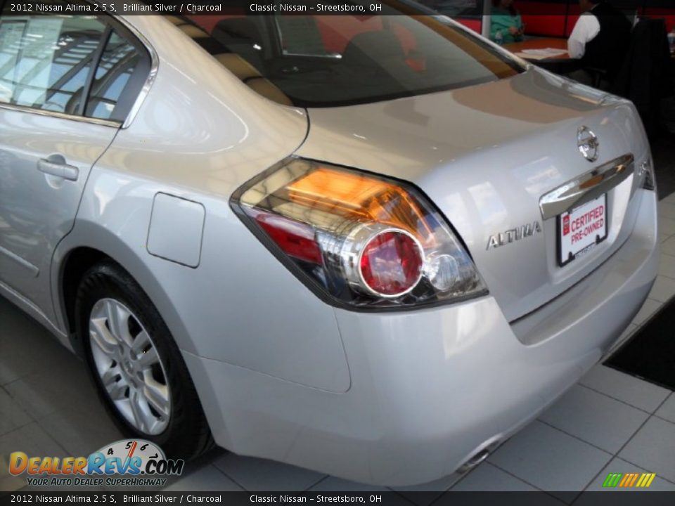 2012 Nissan Altima 2.5 S Brilliant Silver / Charcoal Photo #9