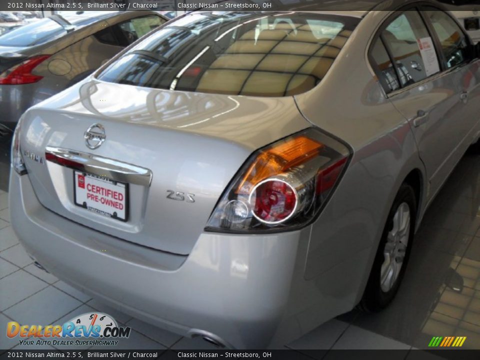 2012 Nissan Altima 2.5 S Brilliant Silver / Charcoal Photo #11