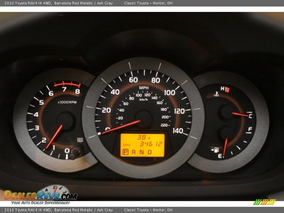 2010 Toyota RAV4 I4 4WD Barcelona Red Metallic / Ash Gray Photo #7