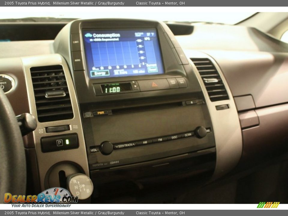 2005 Toyota Prius Hybrid Millenium Silver Metallic / Gray/Burgundy Photo #8