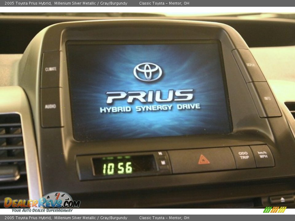 2005 Toyota Prius Hybrid Millenium Silver Metallic / Gray/Burgundy Photo #9