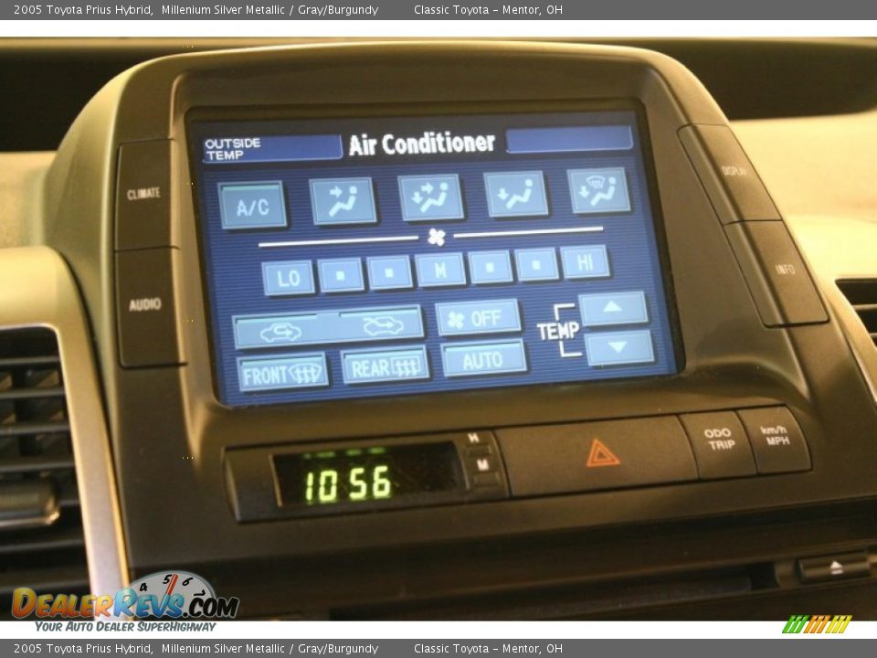 2005 Toyota Prius Hybrid Millenium Silver Metallic / Gray/Burgundy Photo #11