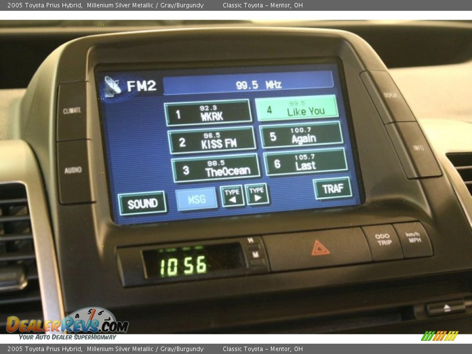 2005 Toyota Prius Hybrid Millenium Silver Metallic / Gray/Burgundy Photo #12