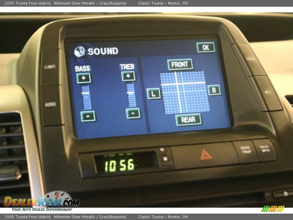 2005 Toyota Prius Hybrid Millenium Silver Metallic / Gray/Burgundy Photo #13