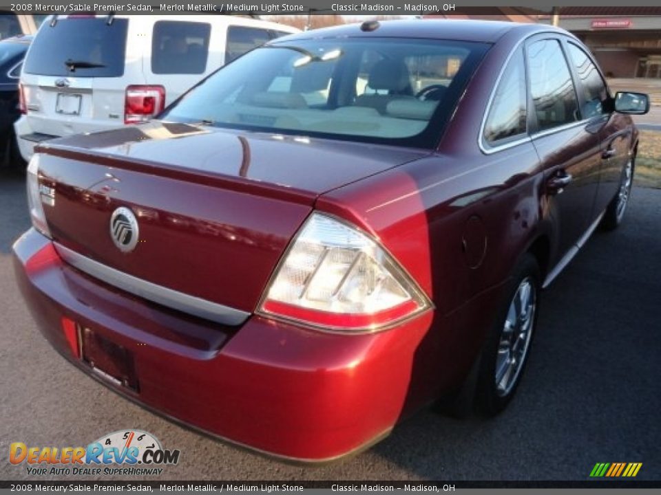 2008 Mercury Sable Premier Sedan Merlot Metallic / Medium Light Stone Photo #2