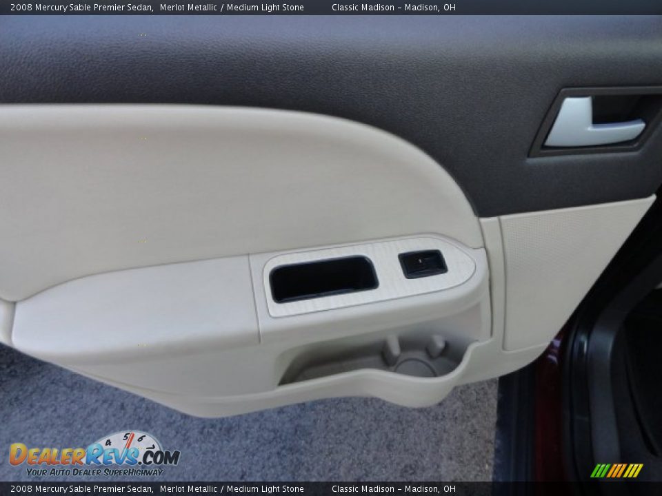 2008 Mercury Sable Premier Sedan Merlot Metallic / Medium Light Stone Photo #9