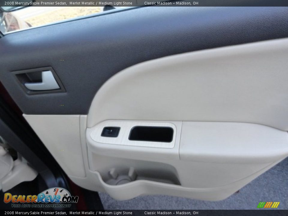 2008 Mercury Sable Premier Sedan Merlot Metallic / Medium Light Stone Photo #13