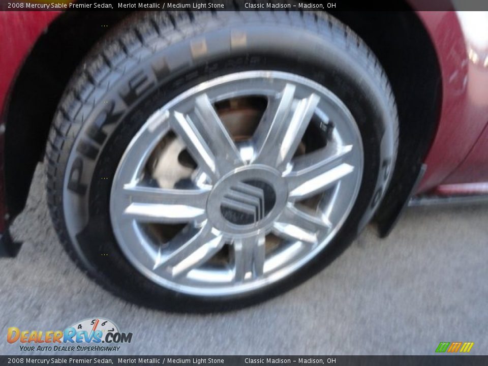 2008 Mercury Sable Premier Sedan Merlot Metallic / Medium Light Stone Photo #17