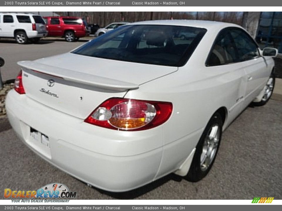 2003 Toyota Solara SLE V6 Coupe Diamond White Pearl / Charcoal Photo #2