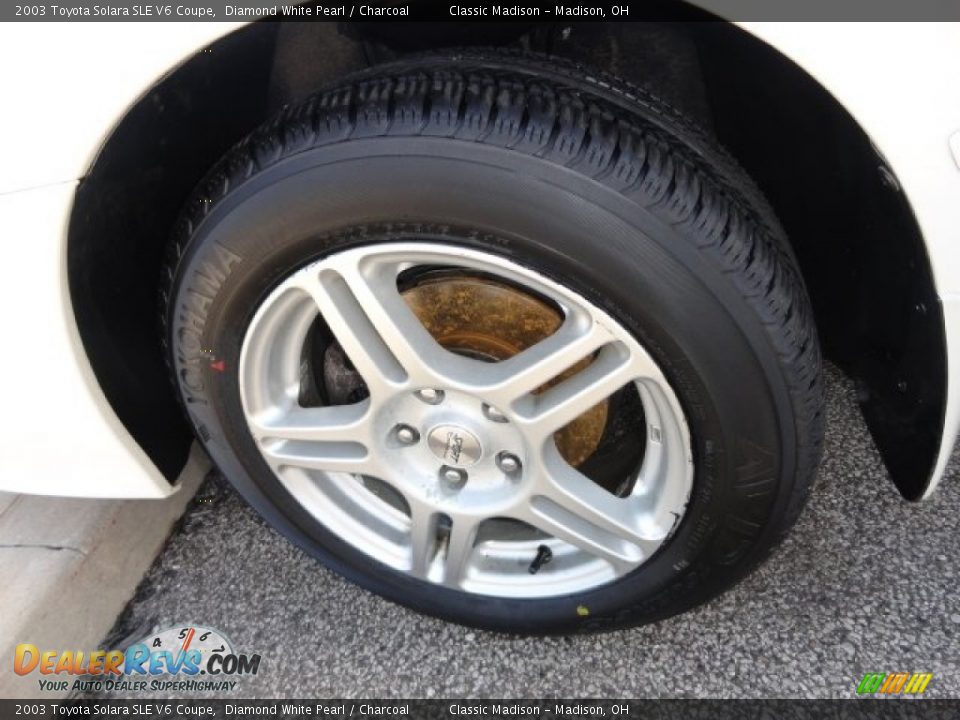 2003 Toyota Solara SLE V6 Coupe Diamond White Pearl / Charcoal Photo #3