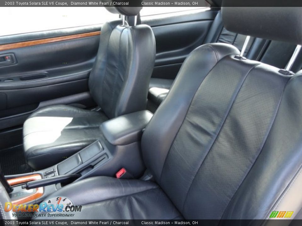 2003 Toyota Solara SLE V6 Coupe Diamond White Pearl / Charcoal Photo #4