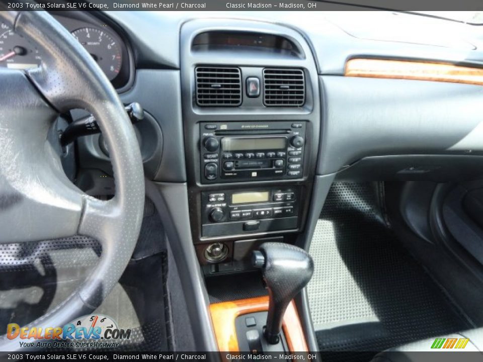2003 Toyota Solara SLE V6 Coupe Diamond White Pearl / Charcoal Photo #6