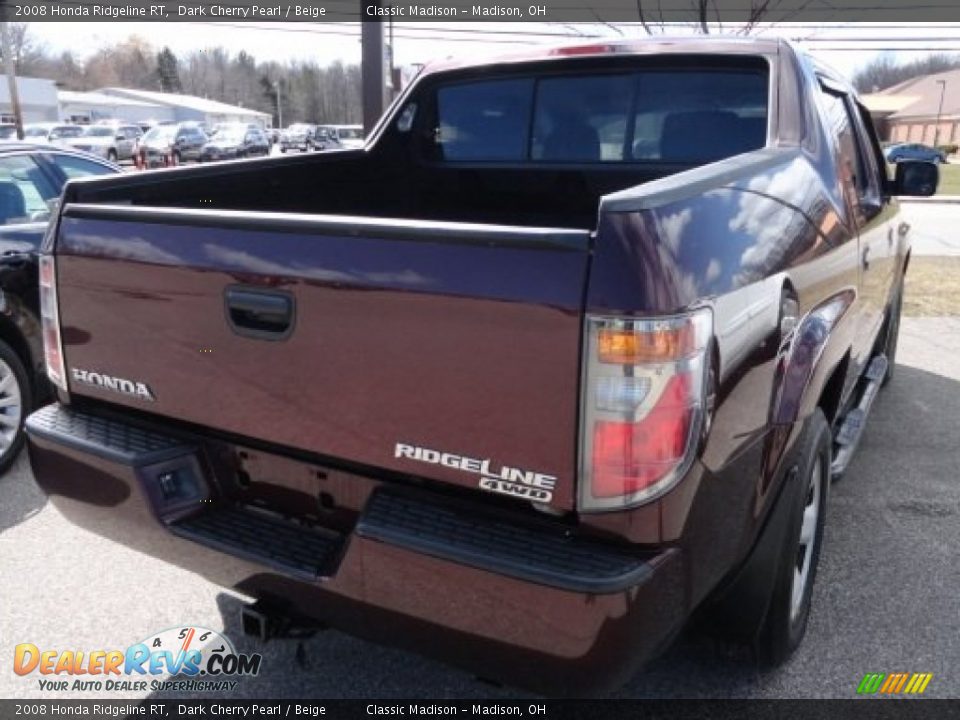 2008 Honda Ridgeline RT Dark Cherry Pearl / Beige Photo #3