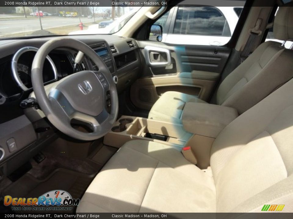 2008 Honda Ridgeline RT Dark Cherry Pearl / Beige Photo #6