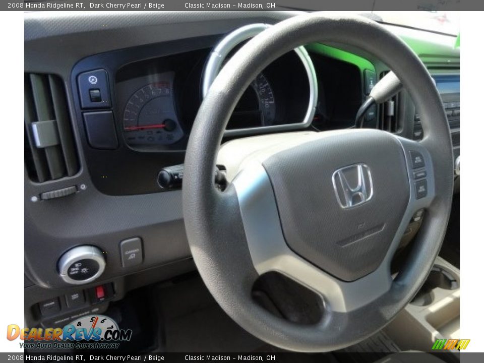 2008 Honda Ridgeline RT Dark Cherry Pearl / Beige Photo #8