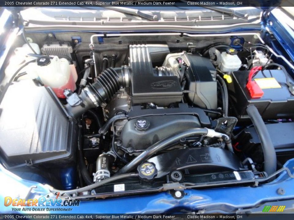 2005 Chevrolet Colorado Z71 Extended Cab 4x4 Superior Blue Metallic / Medium Dark Pewter Photo #9