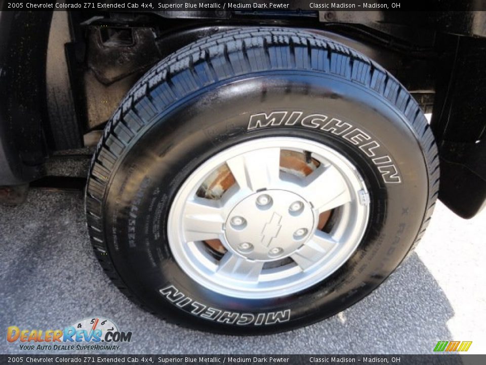 2005 Chevrolet Colorado Z71 Extended Cab 4x4 Superior Blue Metallic / Medium Dark Pewter Photo #10