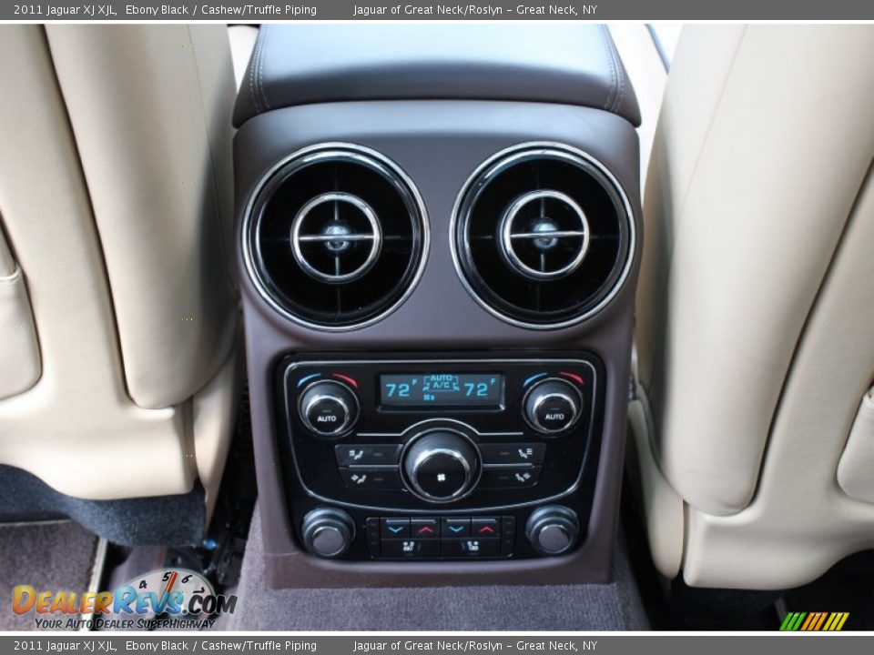2011 Jaguar XJ XJL Ebony Black / Cashew/Truffle Piping Photo #17