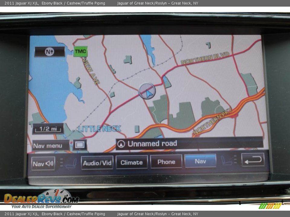 2011 Jaguar XJ XJL Ebony Black / Cashew/Truffle Piping Photo #22