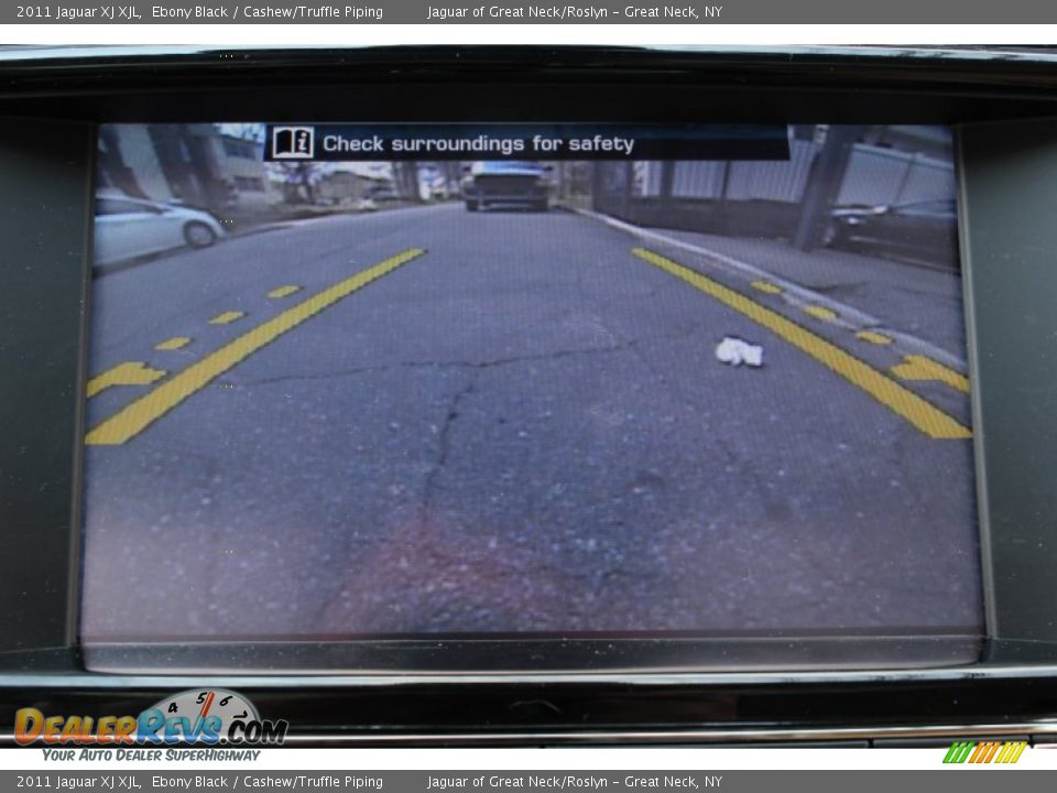 2011 Jaguar XJ XJL Ebony Black / Cashew/Truffle Piping Photo #23