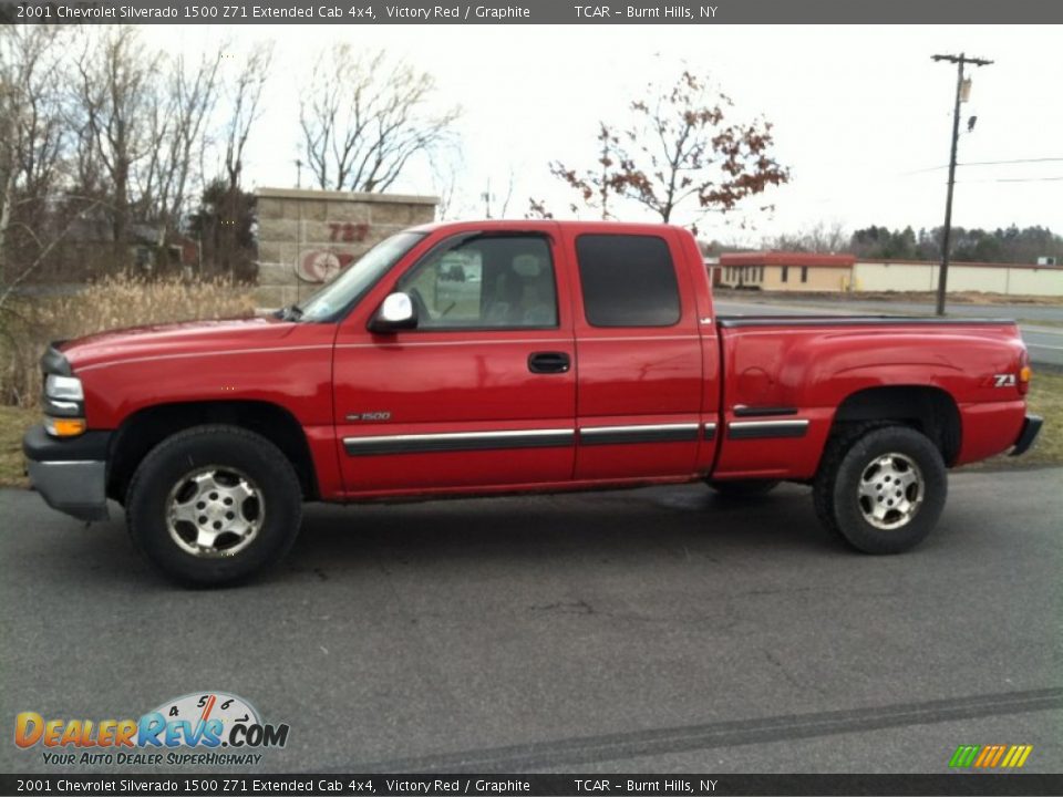 2001 Chevrolet Silverado 1500 Z71 Extended Cab 4x4 Victory Red / Graphite Photo #1