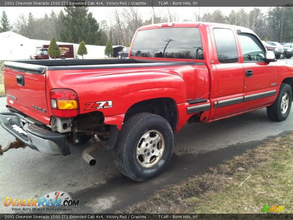 2001 Chevrolet Silverado 1500 Z71 Extended Cab 4x4 Victory Red / Graphite Photo #5