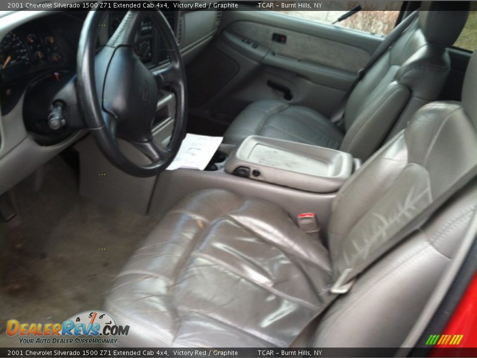 2001 Chevrolet Silverado 1500 Z71 Extended Cab 4x4 Victory Red / Graphite Photo #10