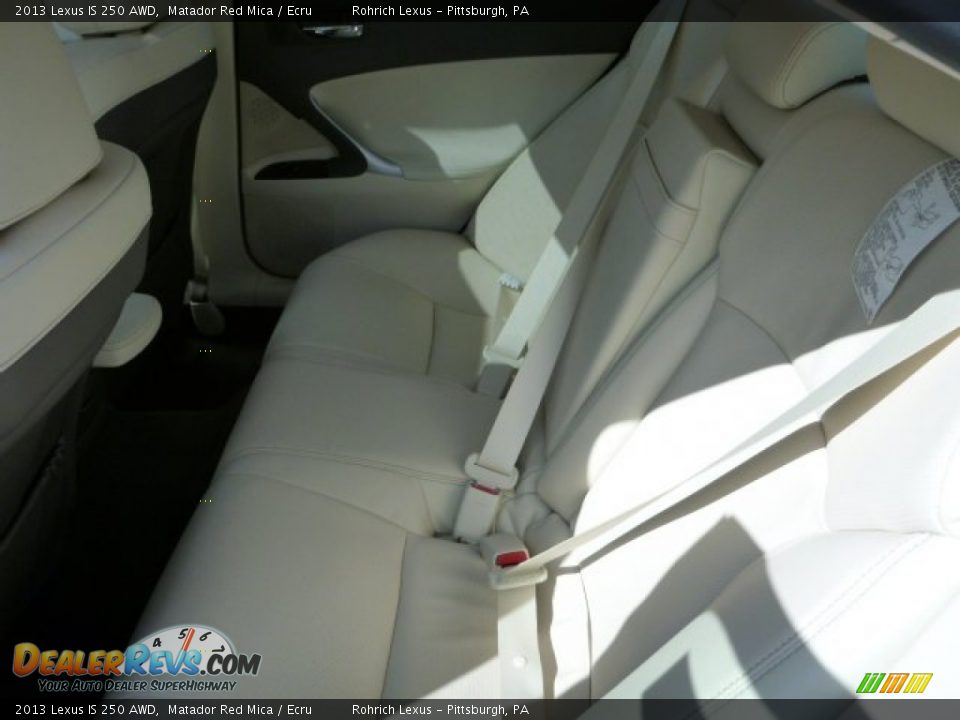 2013 Lexus IS 250 AWD Matador Red Mica / Ecru Photo #11