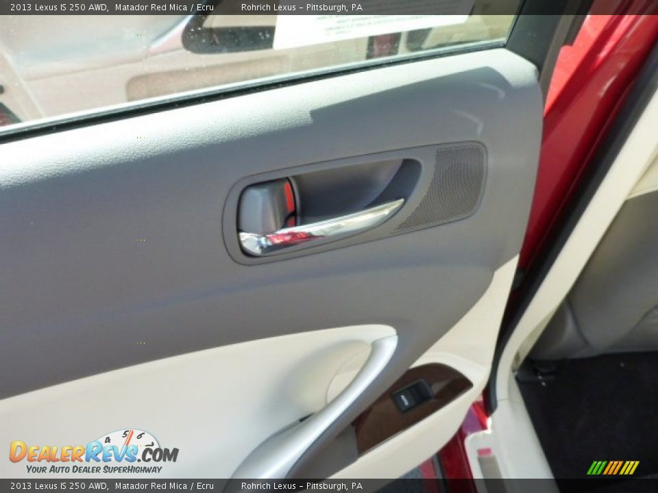 2013 Lexus IS 250 AWD Matador Red Mica / Ecru Photo #13