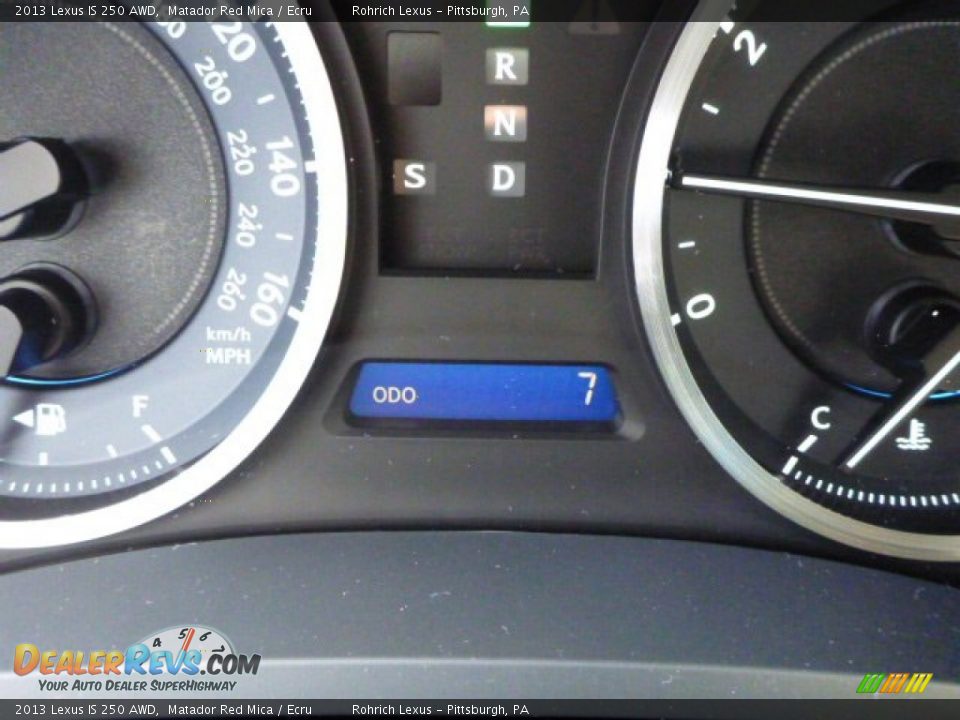 2013 Lexus IS 250 AWD Matador Red Mica / Ecru Photo #20