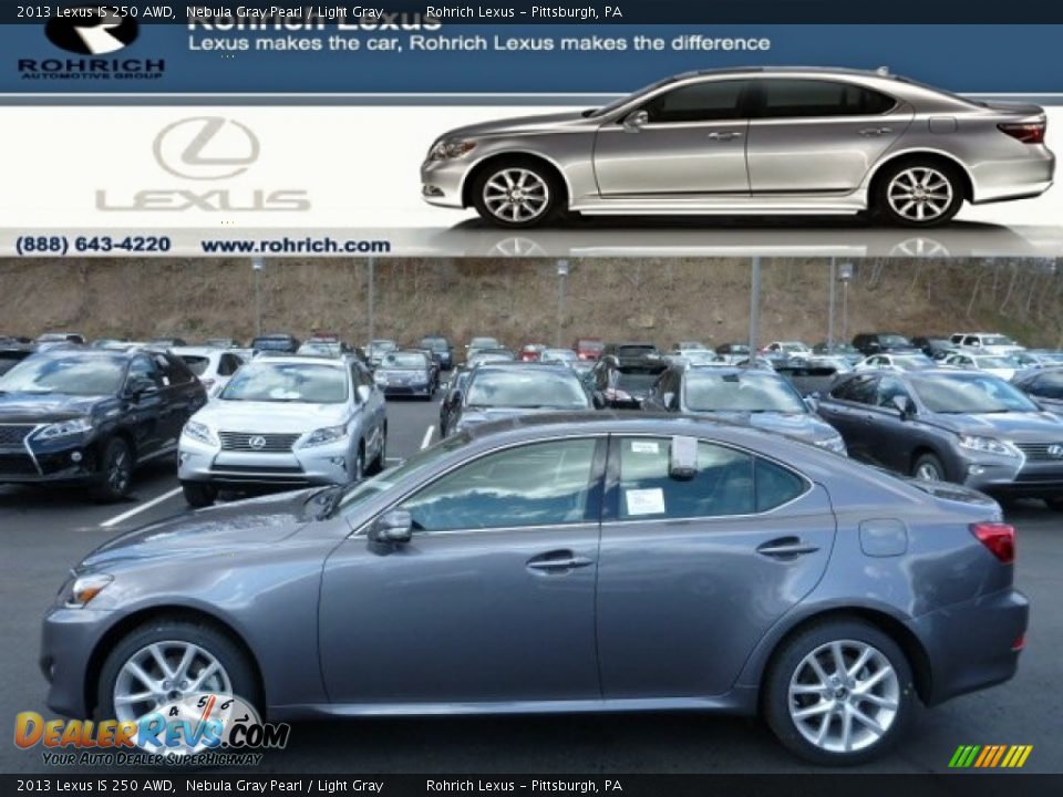 2013 Lexus IS 250 AWD Nebula Gray Pearl / Light Gray Photo #1
