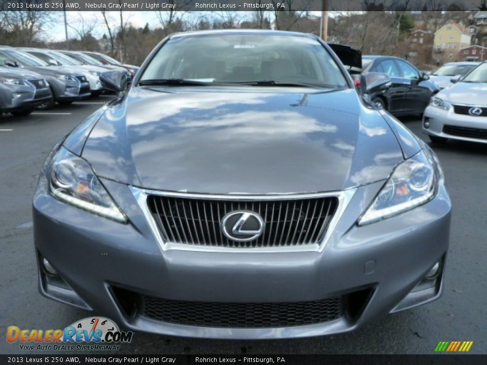 2013 Lexus IS 250 AWD Nebula Gray Pearl / Light Gray Photo #7