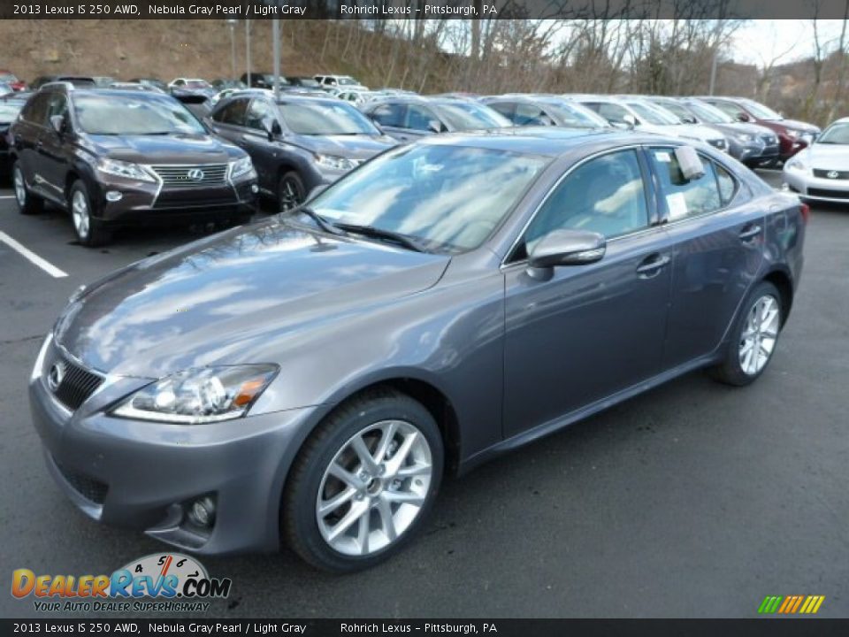 2013 Lexus IS 250 AWD Nebula Gray Pearl / Light Gray Photo #8