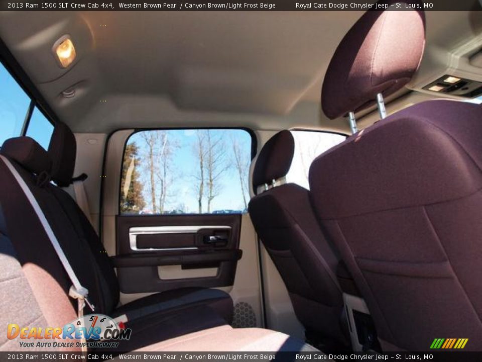 Canyon Brown/Light Frost Beige Interior - 2013 Ram 1500 SLT Crew Cab 4x4 Photo #4