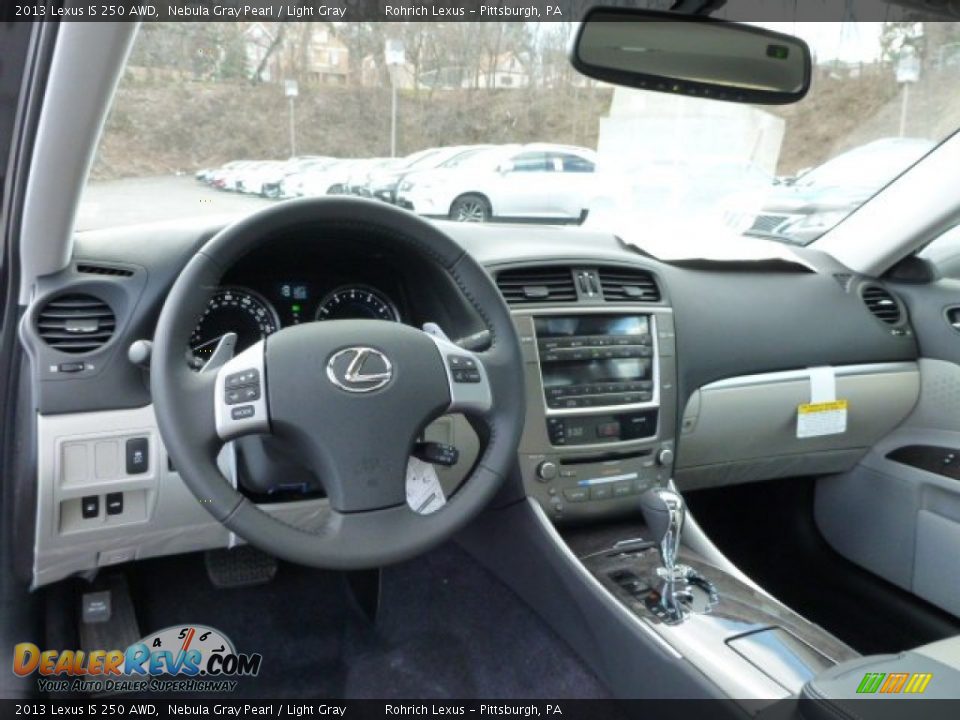 2013 Lexus IS 250 AWD Nebula Gray Pearl / Light Gray Photo #12