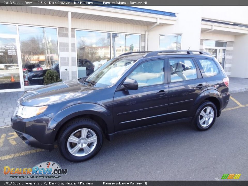 2013 Subaru Forester 2.5 X Dark Gray Metallic / Platinum Photo #2