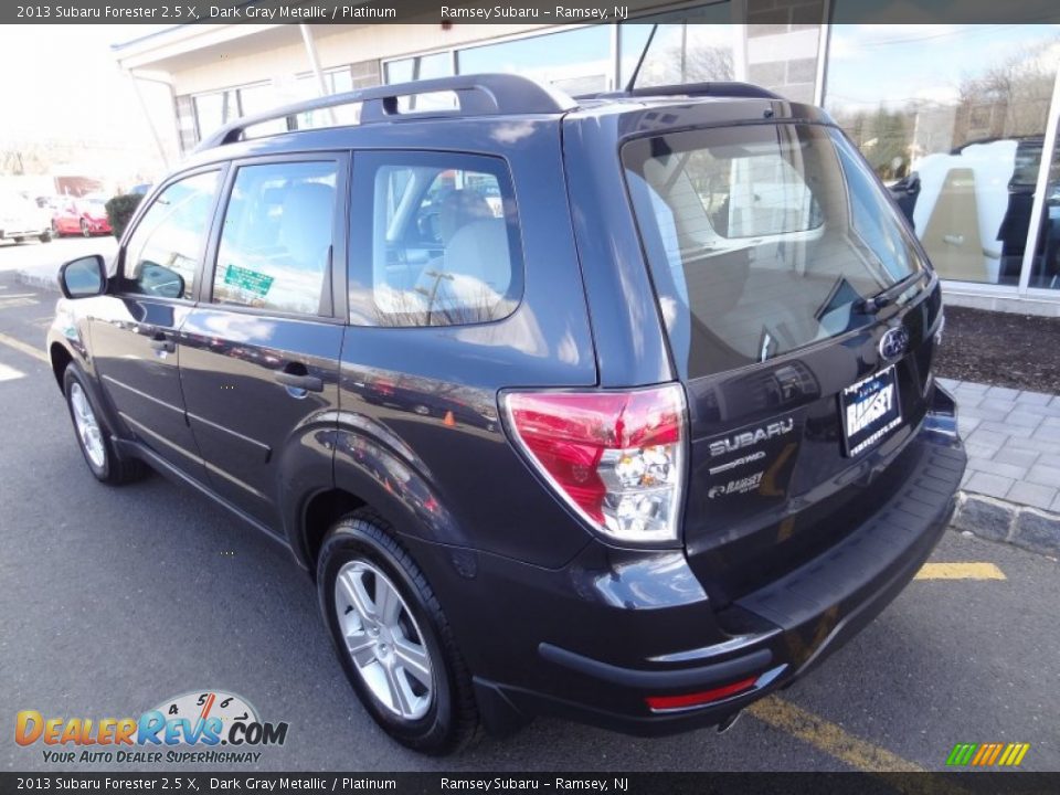 2013 Subaru Forester 2.5 X Dark Gray Metallic / Platinum Photo #5