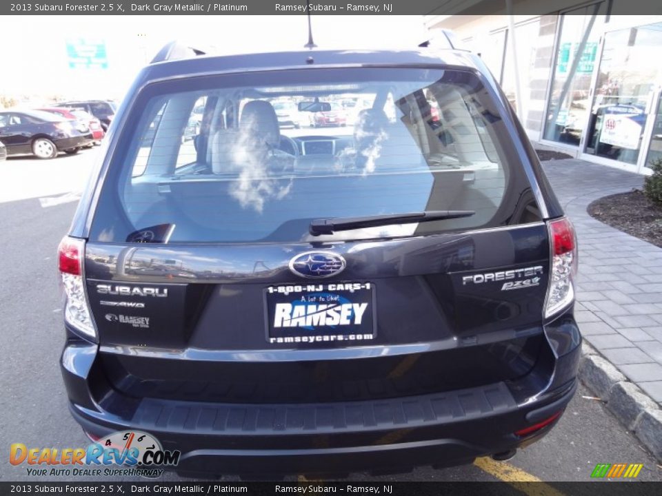 2013 Subaru Forester 2.5 X Dark Gray Metallic / Platinum Photo #6
