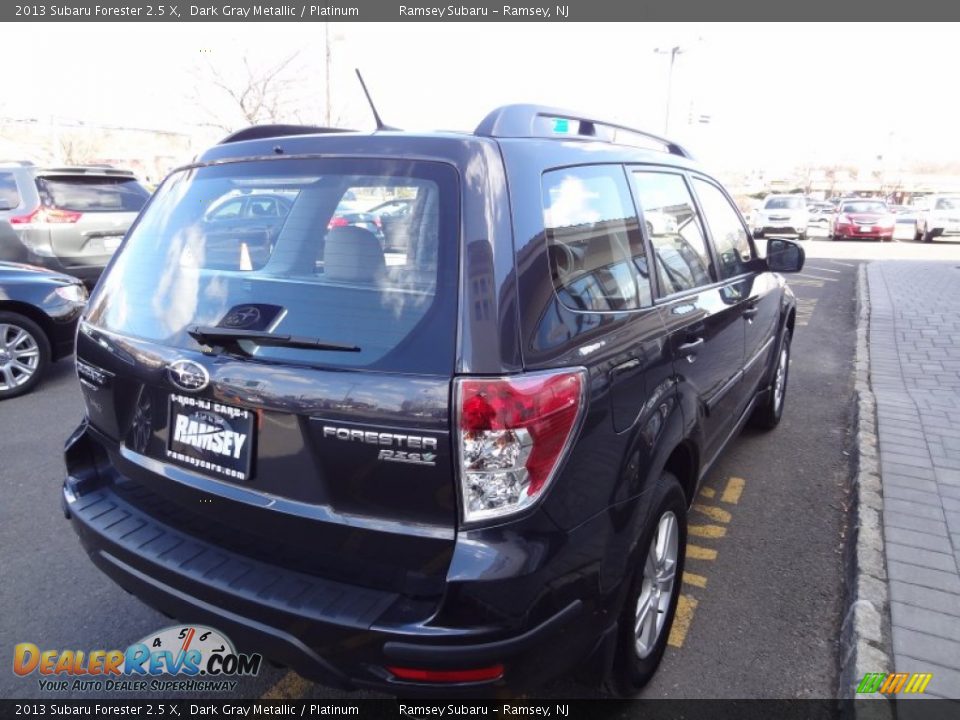 2013 Subaru Forester 2.5 X Dark Gray Metallic / Platinum Photo #7