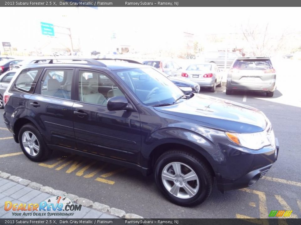 2013 Subaru Forester 2.5 X Dark Gray Metallic / Platinum Photo #10