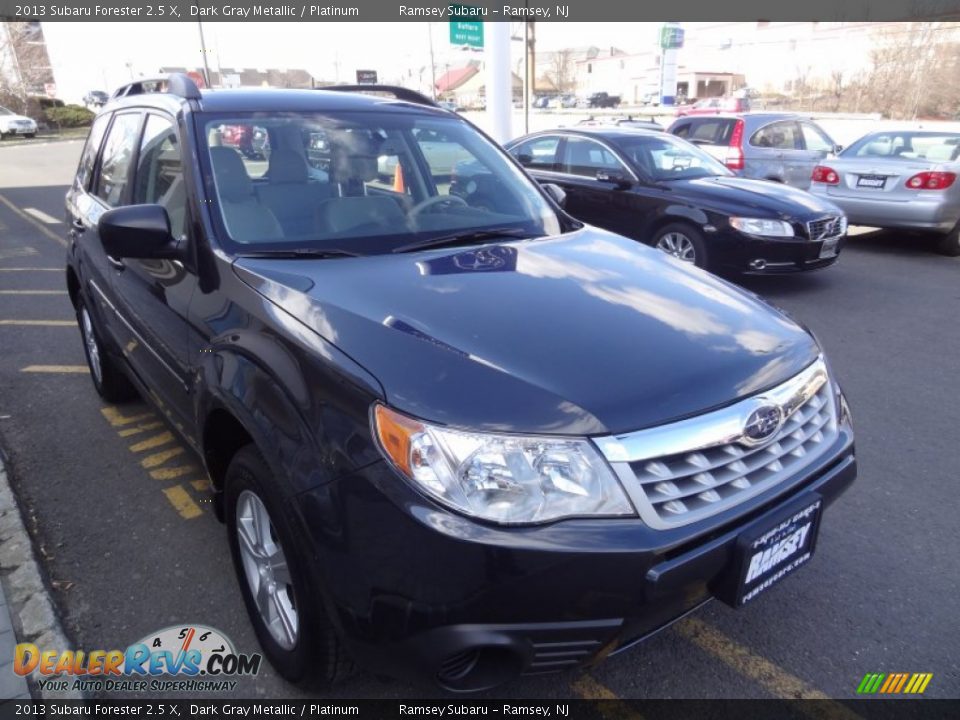 2013 Subaru Forester 2.5 X Dark Gray Metallic / Platinum Photo #11