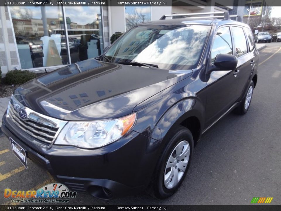 2010 Subaru Forester 2.5 X Dark Gray Metallic / Platinum Photo #1
