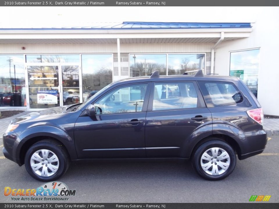 2010 Subaru Forester 2.5 X Dark Gray Metallic / Platinum Photo #3