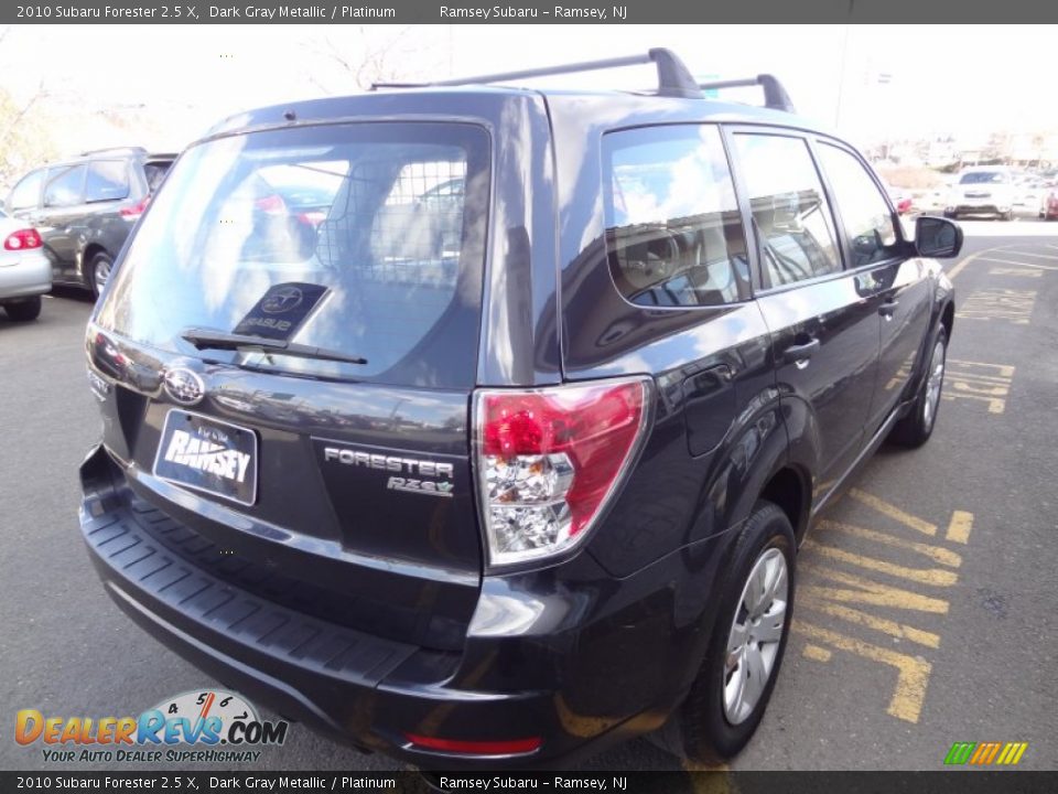 2010 Subaru Forester 2.5 X Dark Gray Metallic / Platinum Photo #7