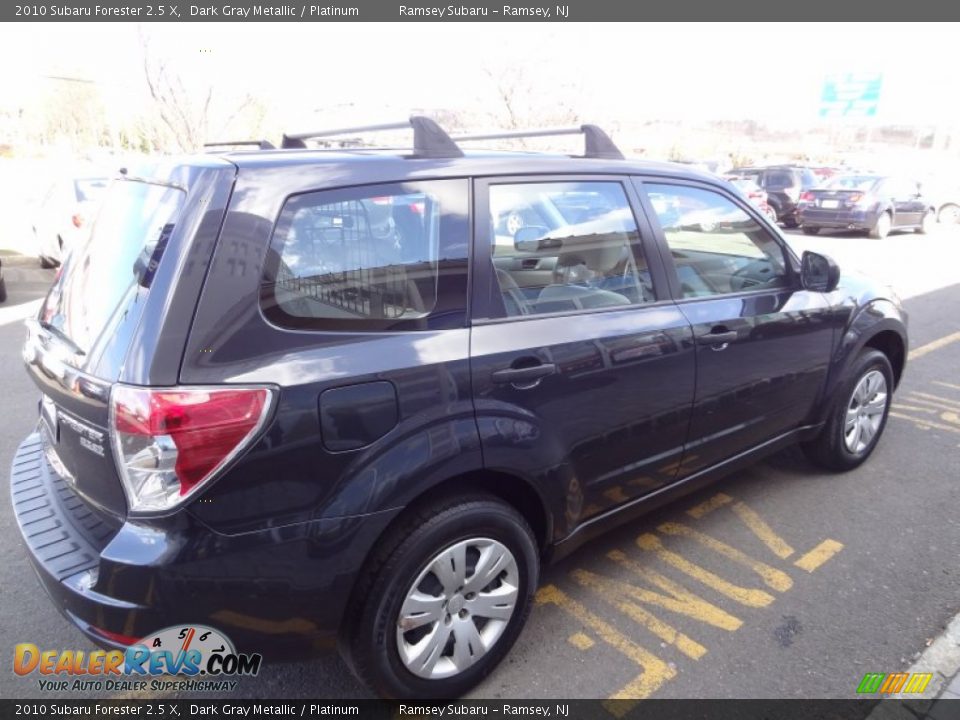 2010 Subaru Forester 2.5 X Dark Gray Metallic / Platinum Photo #8