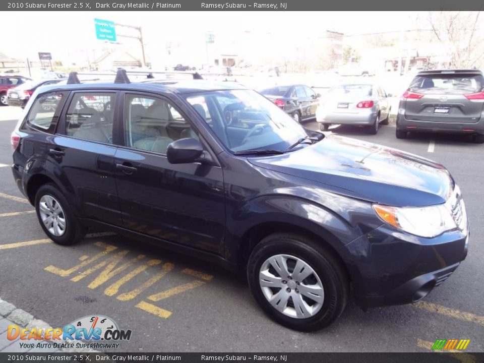 2010 Subaru Forester 2.5 X Dark Gray Metallic / Platinum Photo #10