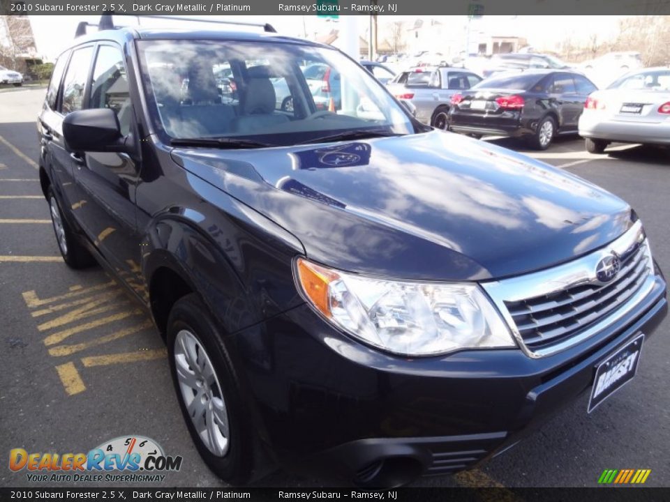 2010 Subaru Forester 2.5 X Dark Gray Metallic / Platinum Photo #11